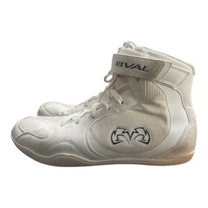 RIVAL BOXING GEAR MEN’S  RSX-GENESIS BOXING BOOTS 2.0 WHITE SIZE : 10